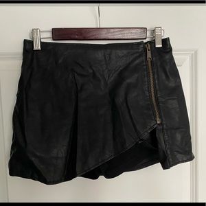 Free people faux leather SKORT